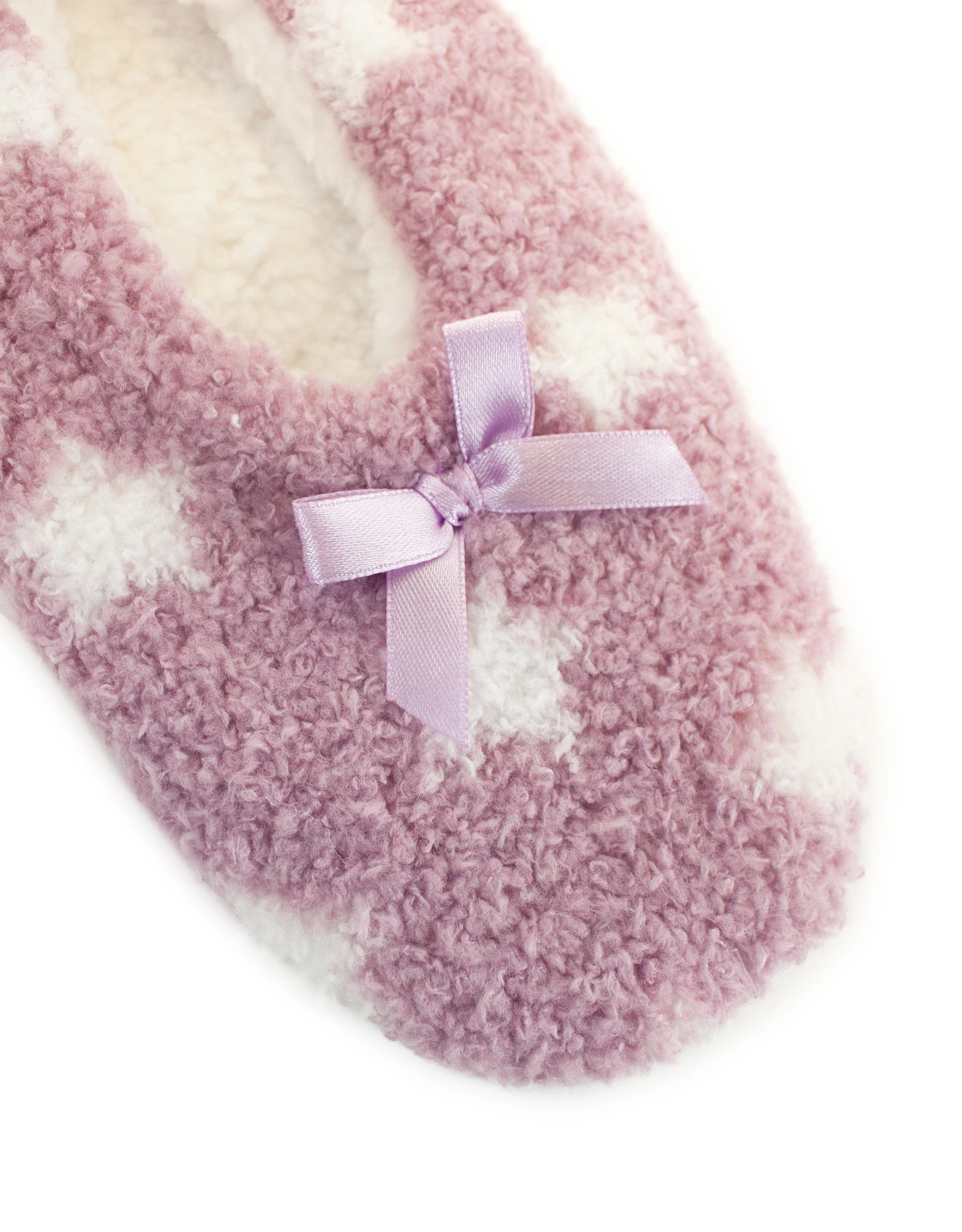 Cozy Mauve Sherpa Slippers Dreamy Comfort Home Shoes